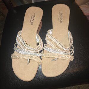 Maurices memory foam sandal wedges